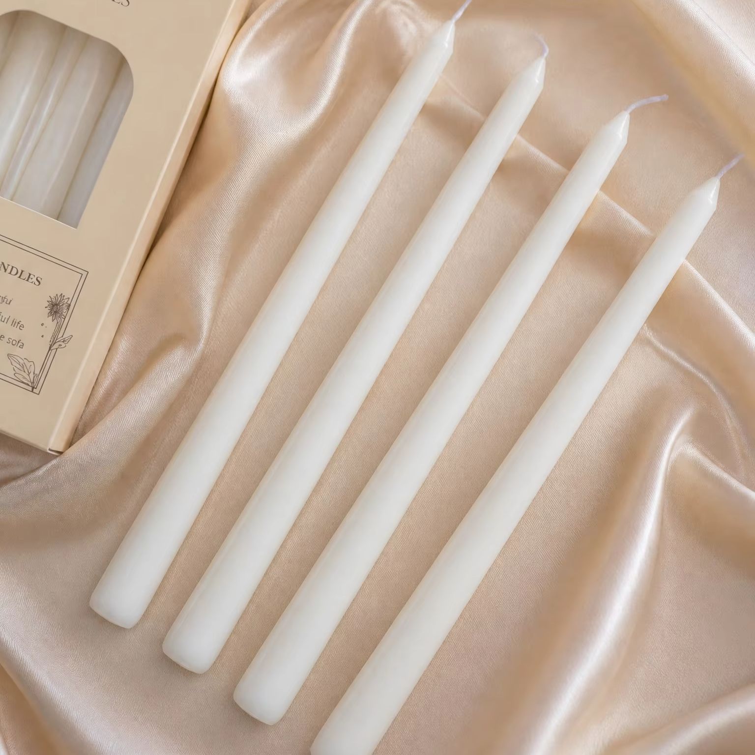 Home Fragrance No 4 - 4 Buah Lilin Aromaterapi Bergaris Vertikal,