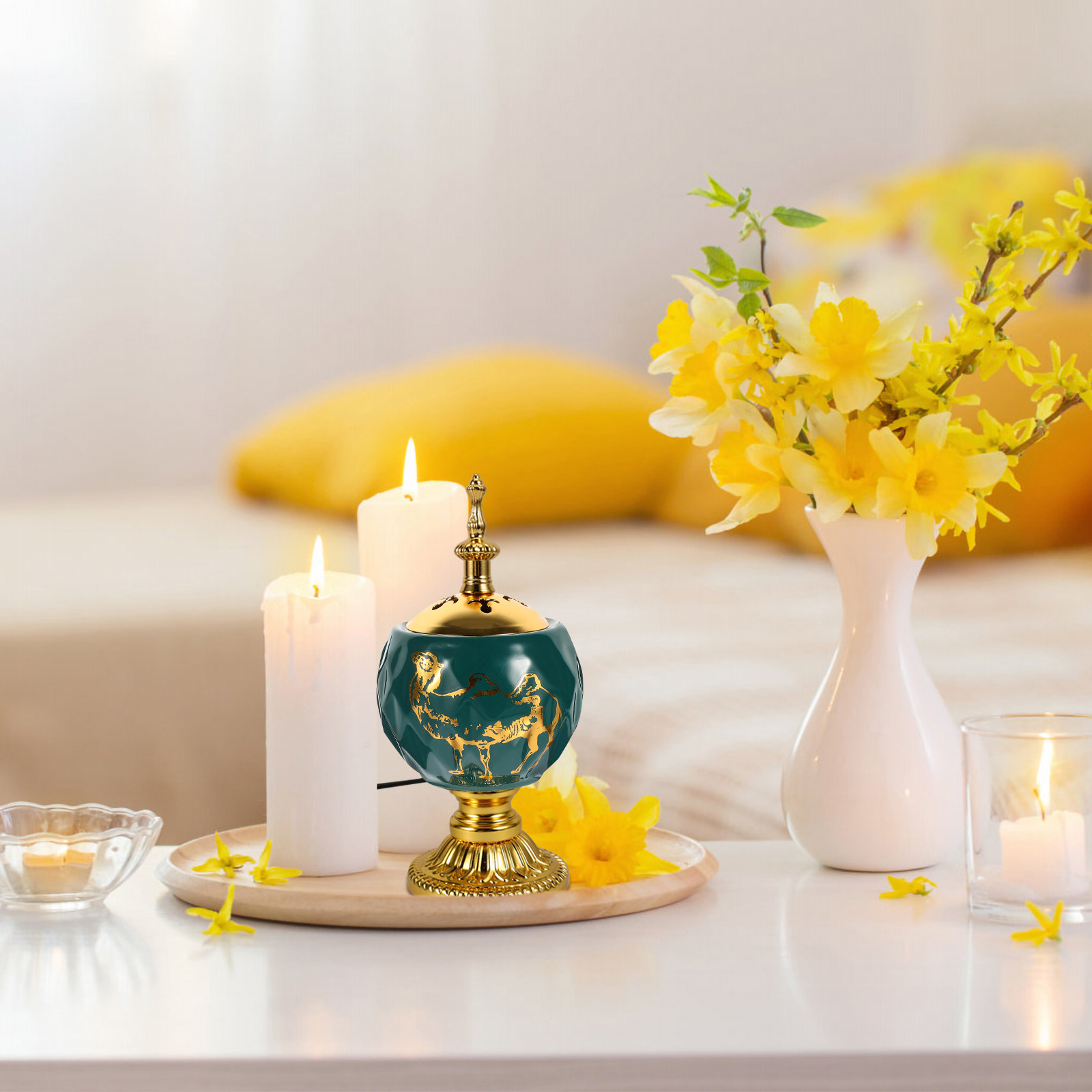 Home Fragrance Uk - Pembakar Dupa Elektrik, Model Antik, Terbuat