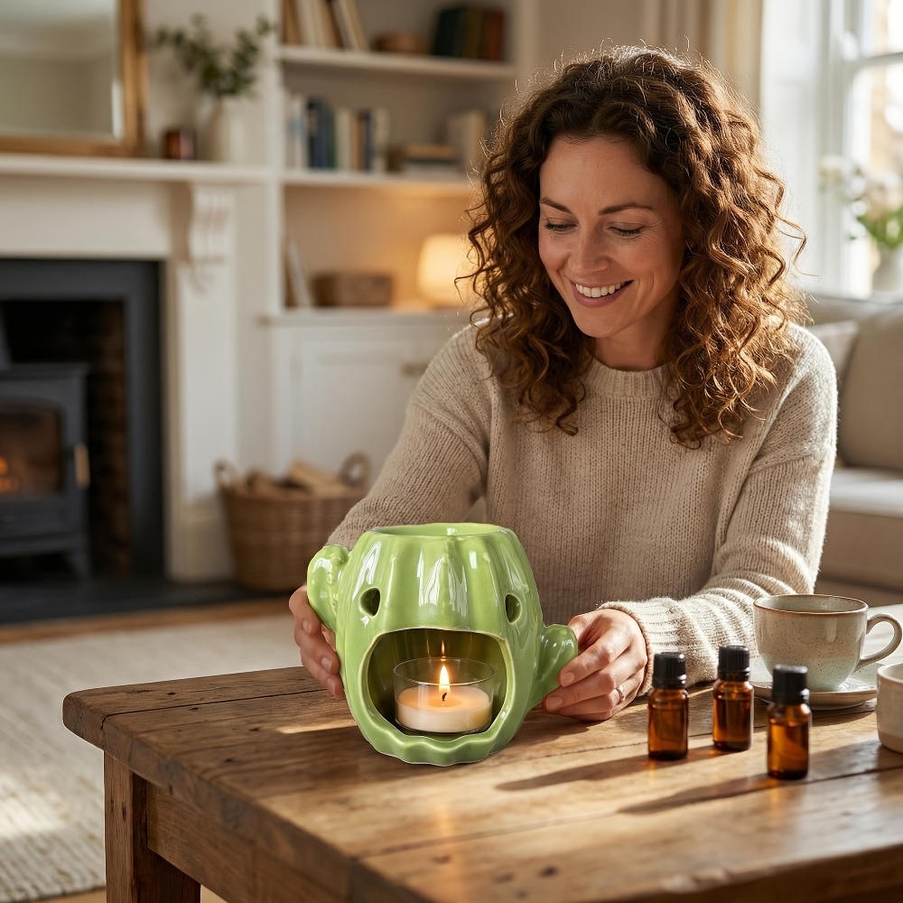 Wax Melt Burner - Pemanas Lilin Aromaterapi Bentuk Kaktus dari