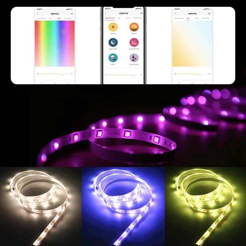 Yeelight Aurora Strip lampu pi - Yeelight Light Lightstrip ulasan dan harga
