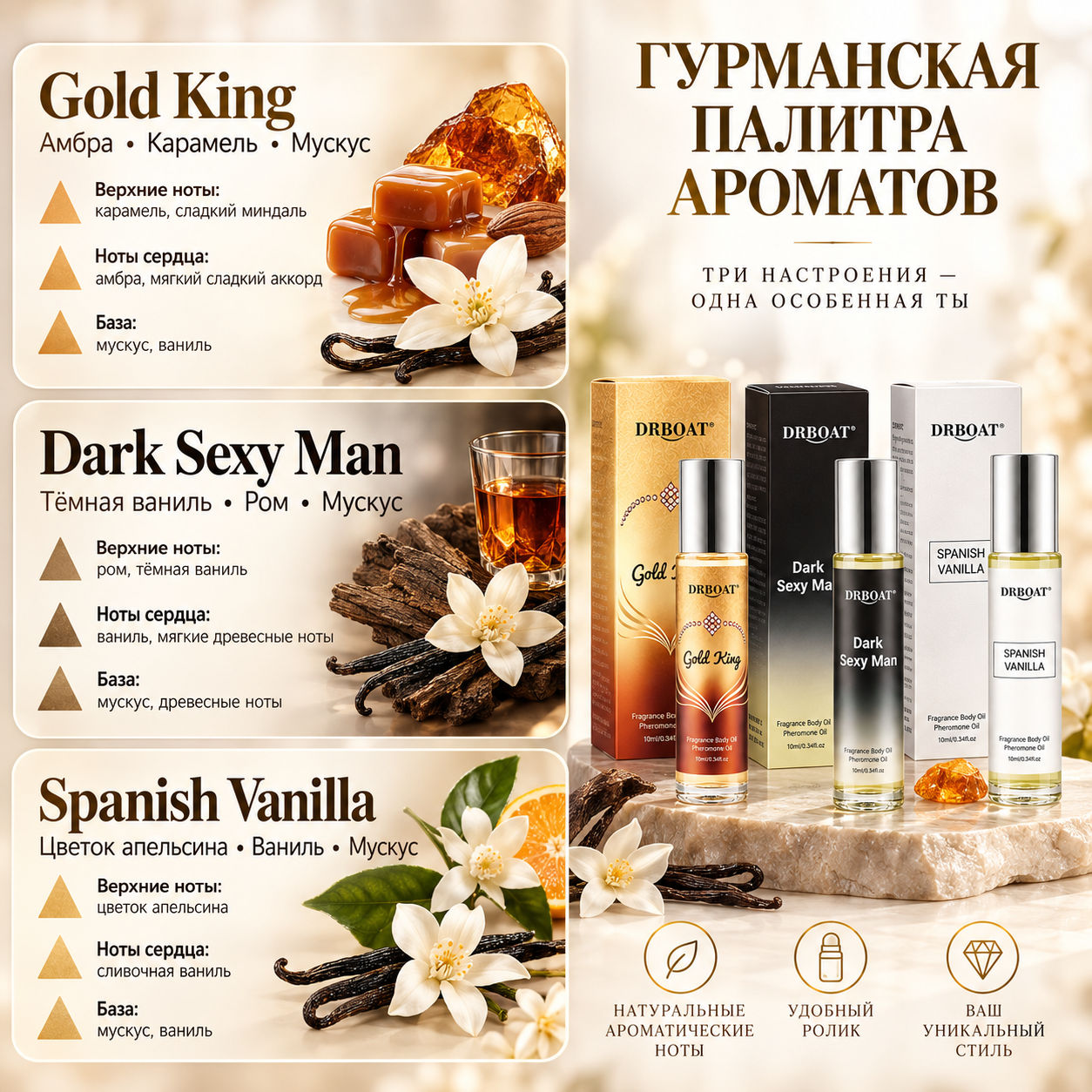 Minyak Parfum Feromon Roll On  - Home Fragrance Vanilla Musk ulasan dan harga