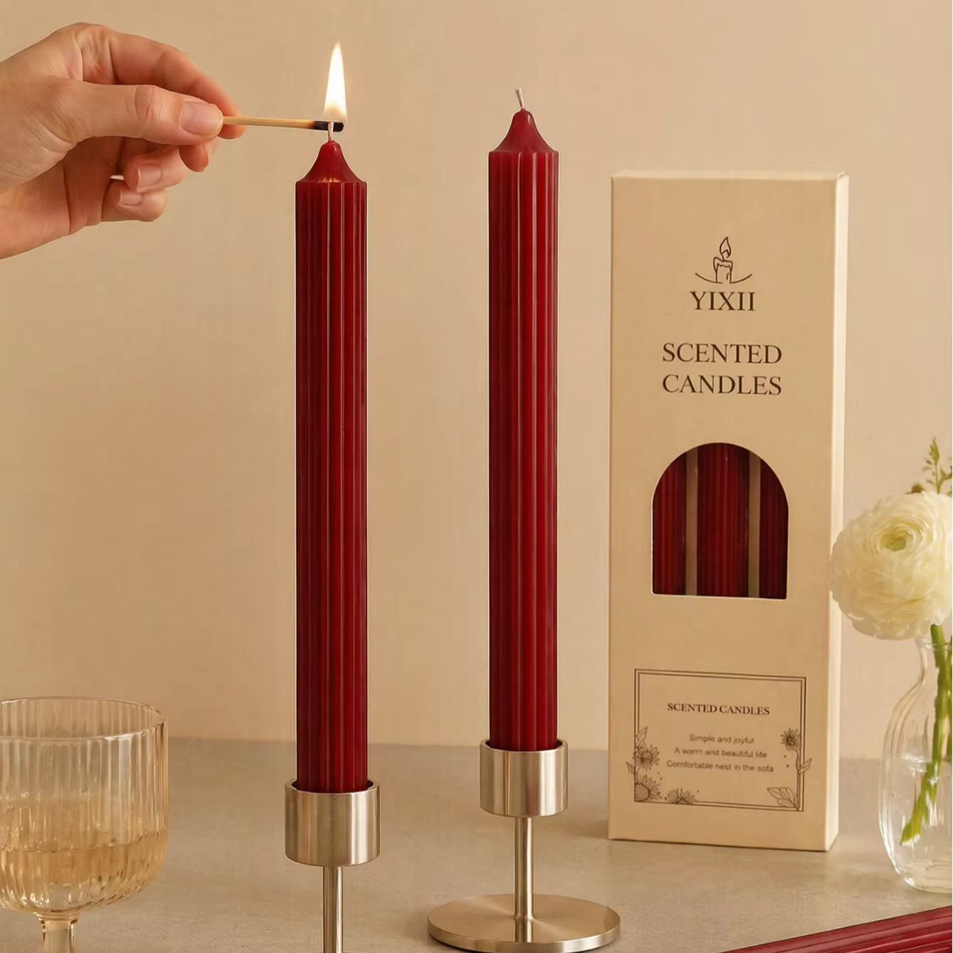 4pcs Set Lilin Aromaterapi War - Home Fragrance No 4 ulasan dan harga