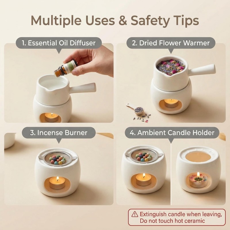 Set Pembakar Lilin Aromaterapi - Wax Melt Burner ulasan dan harga