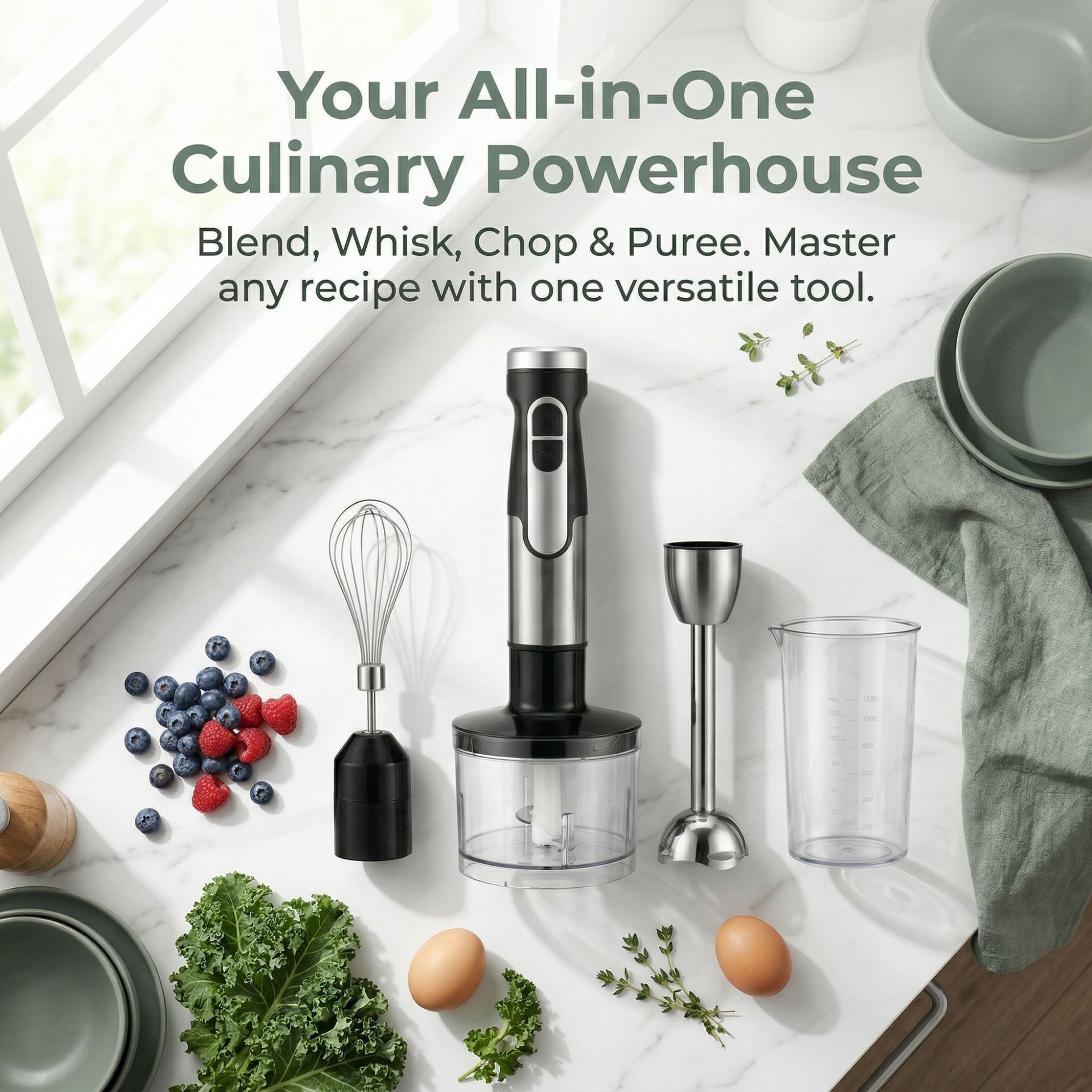 Set Blender Tangan 4-in-1 Baru - Home Fragrance No 4 ulasan dan harga