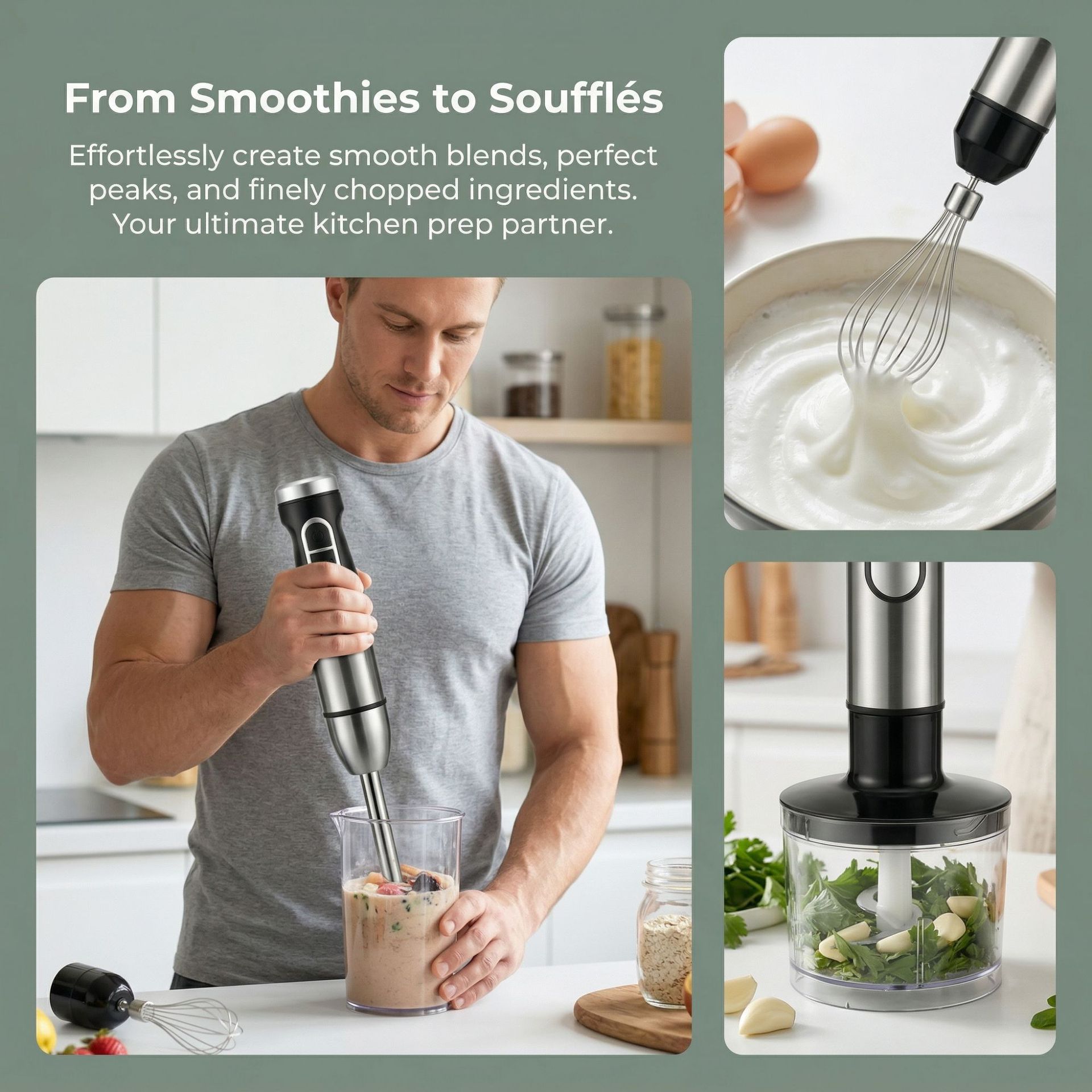 Set Blender Tangan 4-in-1 Baru - Home Fragrance No 4 ulasan dan harga